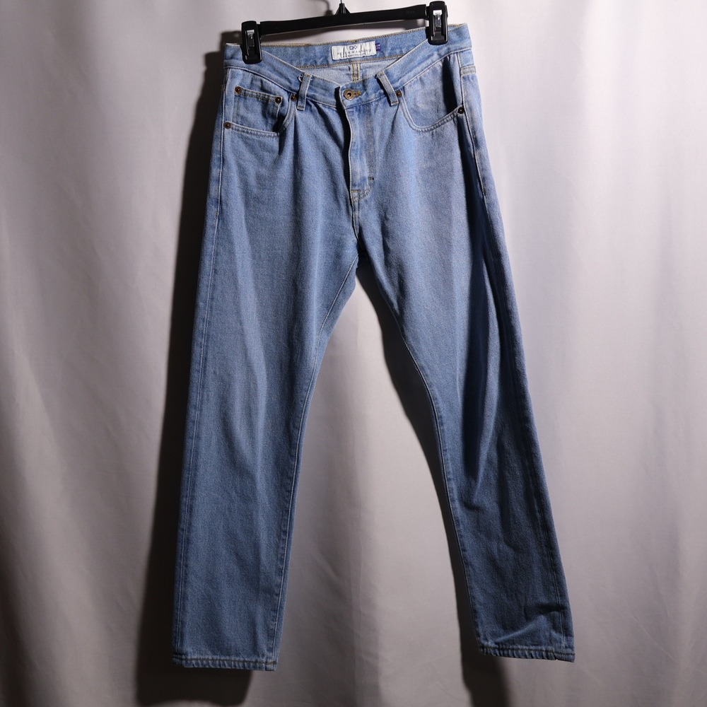 Peter Manning Mens 29x28 Light Wash Straight Leg 100% Cotton Jeans Portugal